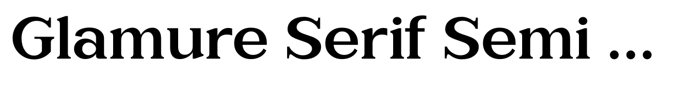 Glamure Serif Semi Bold